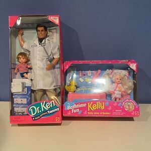Sold! Vintage Barbie Bathtime Fun Kelly and Dr. Ken & Little Patient Tommy Lot